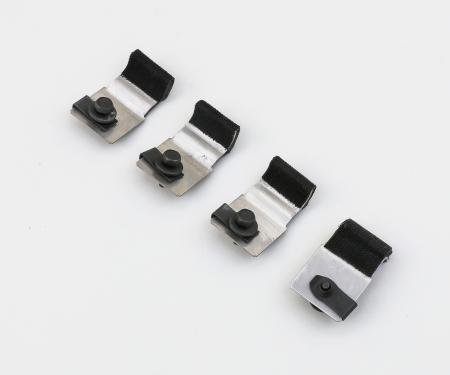 Detroit Muscle Technologies Mopar E Body 70 71 Door Window Stabilizers / Guides - Set of 4 STAINLESS CHR3581174-4-STAINLESS