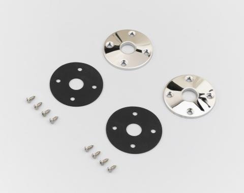 Detroit Muscle Technologies Mopar A B E Body Hood Pin Stainless Bezels, Washers and Screws Pair GEN6876HP90-STEEL