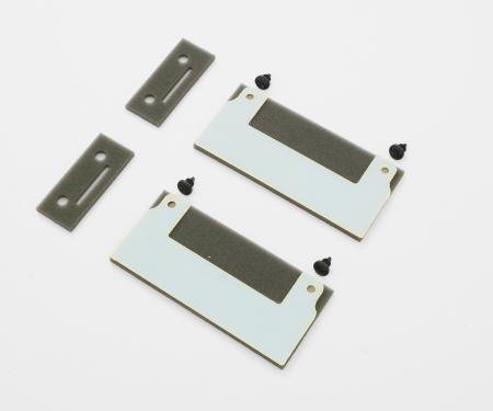 Detroit Muscle Technologies Mopar E Body Challenger 70-74 Door Handle Air Seal Foams WITH PLATES CHR3499182-PLATES