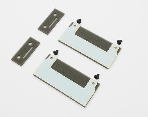 Detroit Muscle Technologies Mopar E Body Challenger 70-74 Door Handle Air Seal Foams WITH PLATES CHR3499182-PLATES