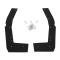 AMD Fender Splash Shield Seals, Front, with Clips, 67-69 Barracuda F-FSF11