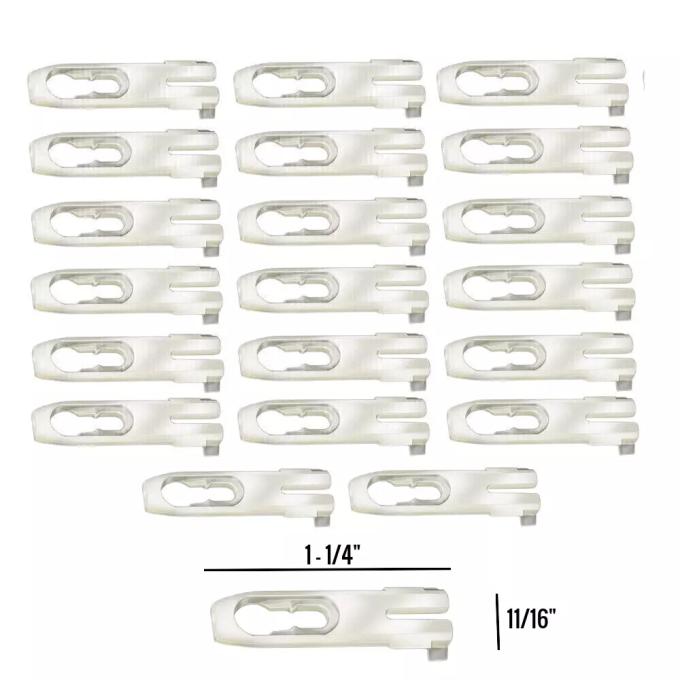 Redline Restomotive® 1971-1974 Mopar 20 Piece Vinyl Top Molding Trim Clip Set