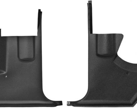 Dashtop Replacement Front Kick Panels Satin Black 97-15243