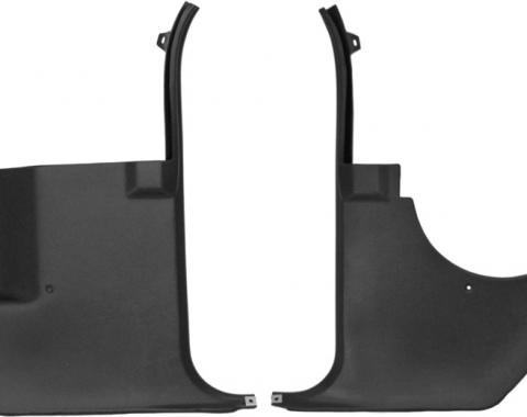 Dashtop Replacement Front Kick Panels Satin Black 975-15243