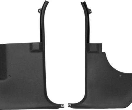 Dashtop Replacement Front Kick Panels Satin Black 975-15243