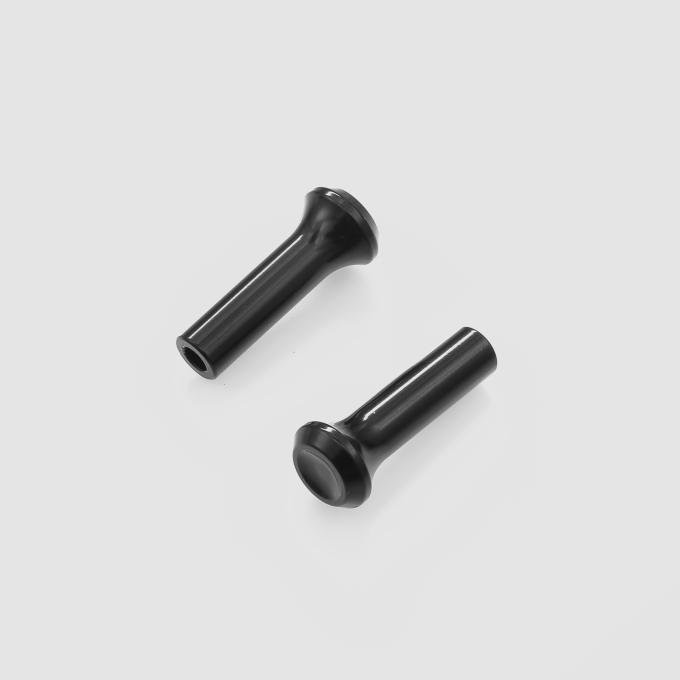 Detroit Muscle Technologies Mopar A B Body 62-76 BLACK Stainless Door Lock Pull Knob - Pair CHR3419209-BLACK