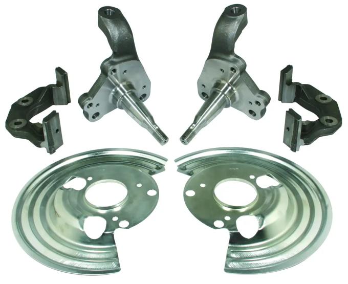 Classic Performance Disc Brake Bracket Kit - 5 Lug, 5x4.5 Bolt Pattern Disc Brake Spindle 6374SDBK