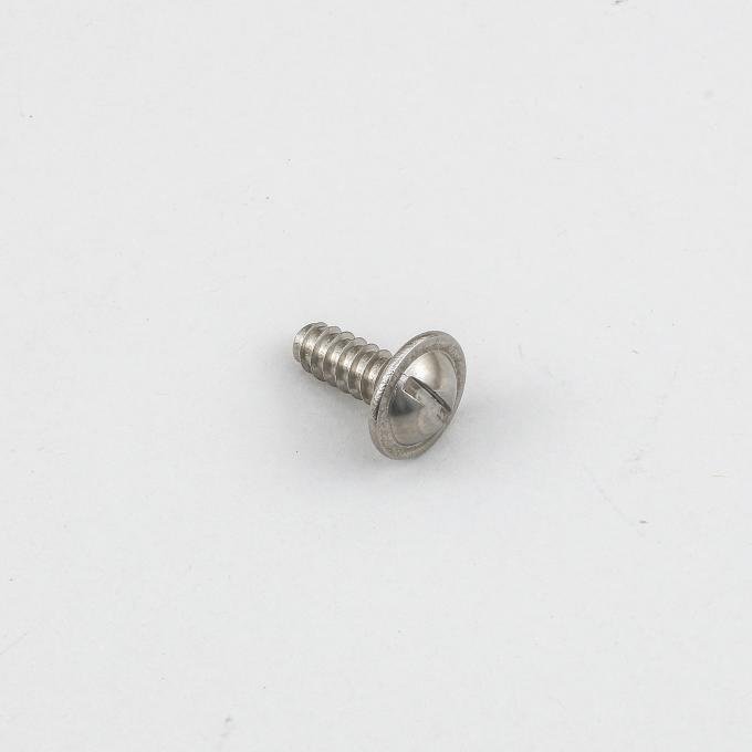Detroit Muscle Technologies Mopar A B C E Body License Plate Screw 1pc - STAINLESS CHR6024179