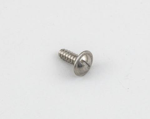 Detroit Muscle Technologies Mopar A B C E Body License Plate Screw 1pc - STAINLESS CHR6024179