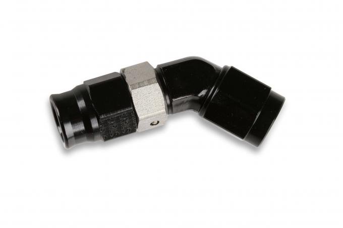 Earl's Adj. Low Profile 45 Degree Speed-Seal Hose End, -6 Hose Size, 6 Nut Size AT604536ERL