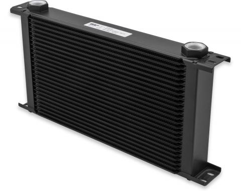 Earl's UltraPro Oil Cooler, Black, 25 Rows, Extra-Wide Cooler, 10 O-Ring Boss Female Ports 825ERL