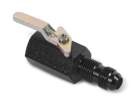 Earl's Shut-Off Valve 1/2" NPT Female Inlet & -10AN Bulkhead Outlet, 2.75 In. (2-3/4") Overall Length AT230505ERL