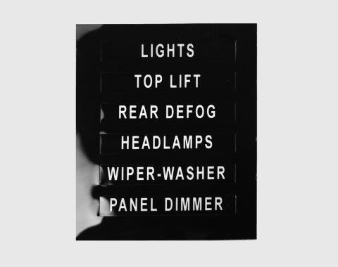 Detroit Muscle Technologies Mopar E Body 70 71 72 73 74 Rallye Dash Ovelay Switch LABELS EXX7074OL99