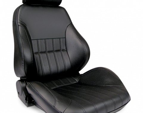 Procar Smoothback Rally Seat, with Headrest, Right, Vinyl