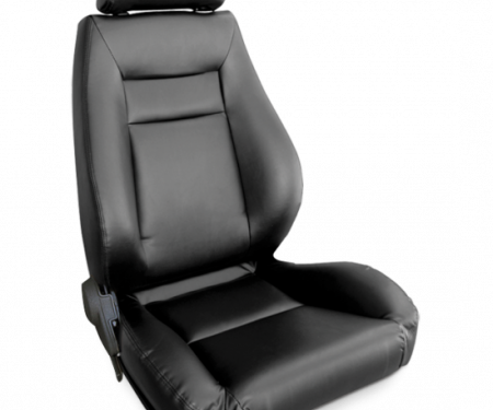 Procar Elite Seat, Right, Black Leather