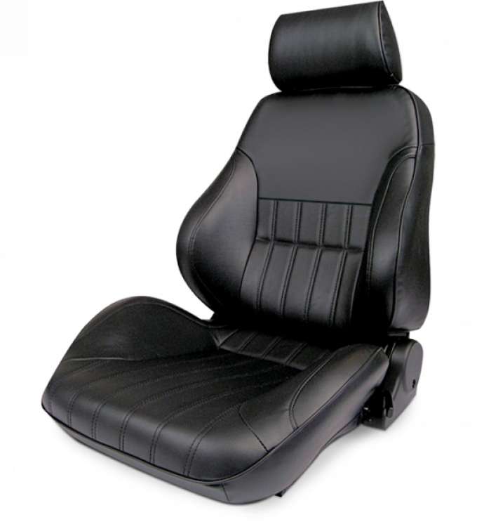 Procar Smoothback Rally Seat, with Headrest, Left, Vinyl
