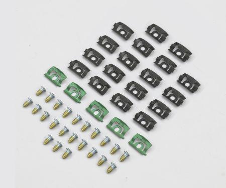 Detroit Muscle Technologies Mopar A Body 70-76 Duster Demon Windshield Reveal Trim Clip Set ADU6876TC01-C8025