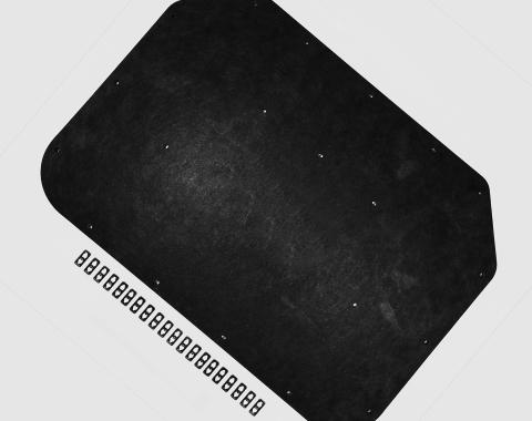 Detroit Muscle Technologies Mopar E Body 70-74 Barracuda, Challenger Hood Insulation Pad METAL Clips FOIL BACKING EXX7074HP01-FOIL-METAL CLIPS