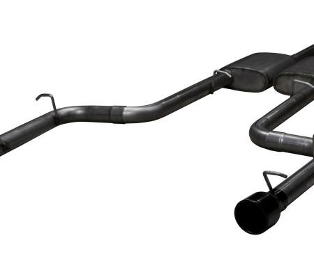 Pypes Phantom Series Cat Back Exhaust System Split Rear Dual Exit 2.5 in Intermediate And Tail Pipe Violator Muffler/Hardware/4 in Black Tips Incl Natural 409 Stainless Steel Exhaust SMC10VB