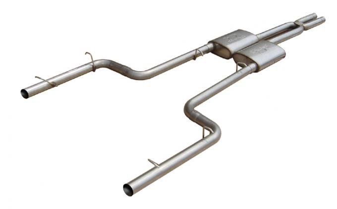 Pypes Cat Back Exhaust System Split Rear Dual Exit 11-14 Charger V6 2.5 in Intermediate And Tail Pipe Violator Muffler/Hardware Incl Tip Not Incl Natural Finish 409 Stainless Steel Exhaust SMC26V