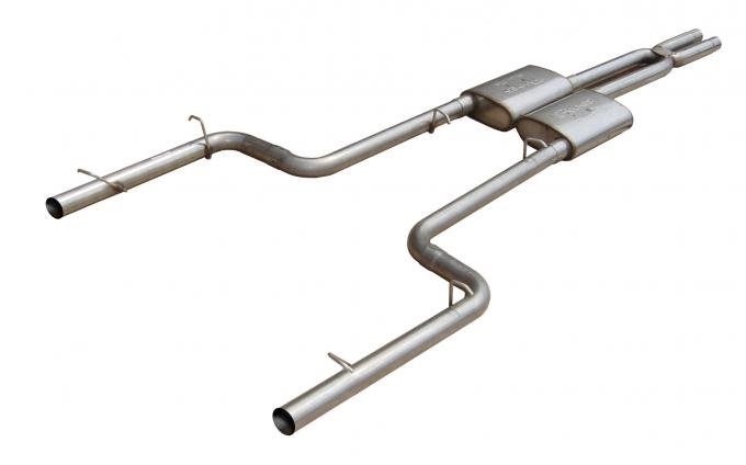 Pypes Cat Back Exhaust System Split Rear Dual Exit 11-14 Charger V8 Exc SRT8 2.5 in Intermediate And Tail Pipe Violator Muffler/Hardware Incl Tip Not Incl Natural Finish 409 Stainless Steel Exhaust SMC24V