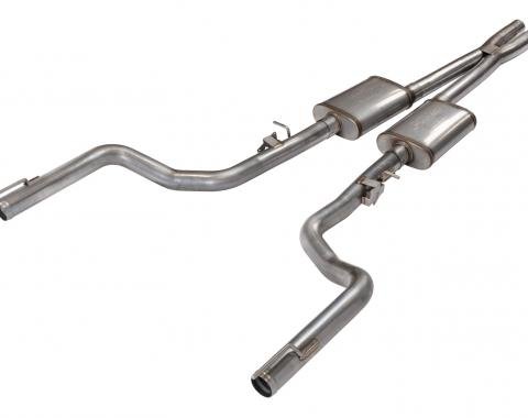 Pypes 3 Inch Cat Back Exhaust W/ X Pipe 15-20 Challenger 6.4L W/Race Pro Muffler Exhaust SMC31R