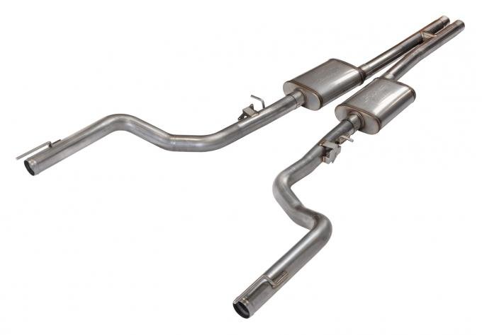 Pypes 3 Inch Cat Back Exhaust W/ H Pipe 15-20 Challenger 6.4L W/Race Pro Muffler Exhaust SMC32R