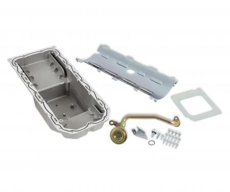 Holley Gen III Hemi Swap Oil Pan, Mid-Sump, Hellcat, Natural 302-64