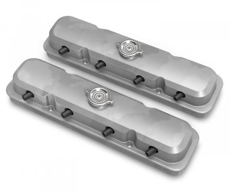 Holley 2-Piece Pontiac Style Valve Cover, Gen III/IV LS, Natural 241-190