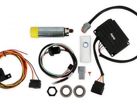 Holley VR1 Series Brushless Fuel Pump w/Controller and Bulkhead Harness Quick Kit 12-768