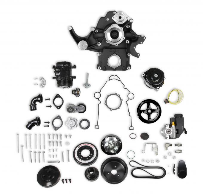 Holley Premium Black Mid-Mount Complete Accessory System 20-292BK