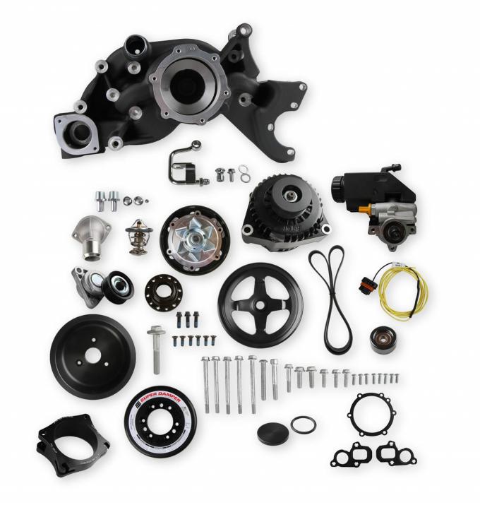 Holley Premium Mid-Mount Race Accessory System-Black Finish 20-201BK