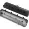 Holley 2-Piece Pontiac Style Valve Cover, Gen III/IV LS, Satin Black 241-192