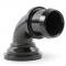 Holley Water Neck, Swivel 90 Degree Angle, Black 97-341