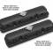 Holley 2-Piece Pontiac Style Valve Cover, Gen III/IV LS, Satin Black 241-192