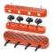 Holley 2-Piece Finned Valve Cover, Gen III/IV LS, Factory Orange Machined 241-183