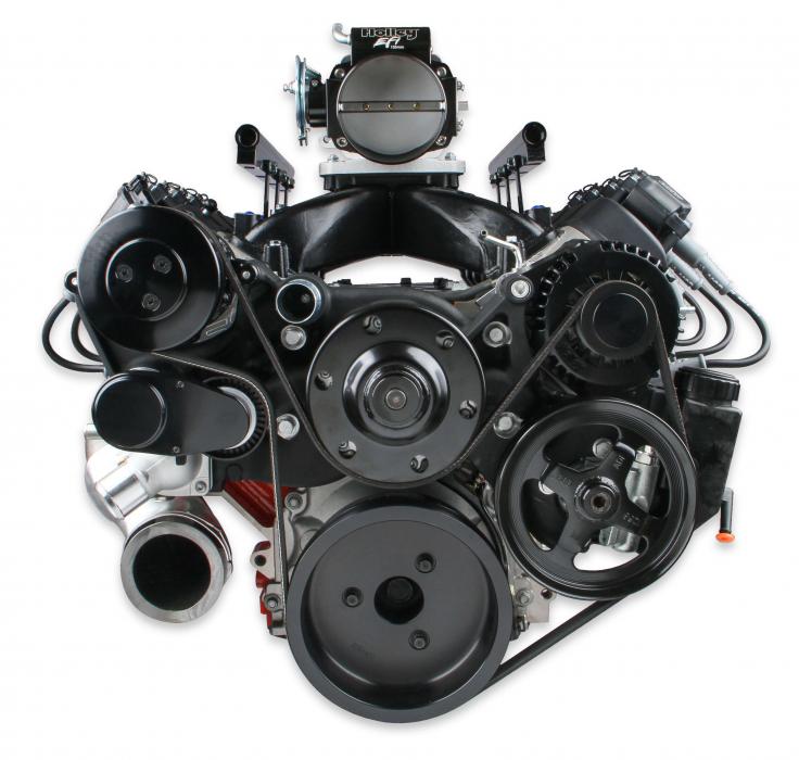 Holley GM LS Mid Mount Complete Accessory Kit 20-180BK - Black Holley GM LS Mid Mount Complete Accessory Kit 20-180BK - Black