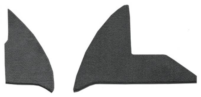 ACC 1975-1976 Dodge W300 Kick Panel Inserts with Cardboard Cutpile Carpet