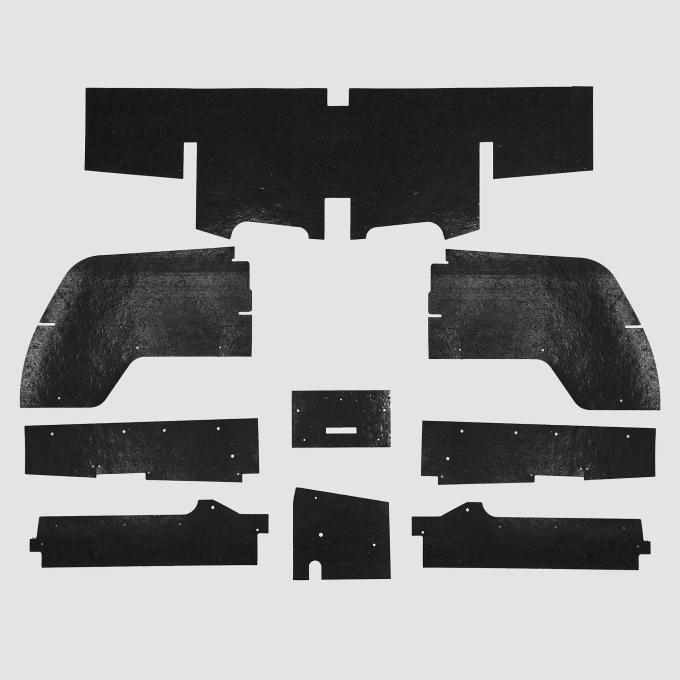 Detroit Muscle Technologies Mopar B Body 70 Superbird Nose Splash Shield Seal Set with Clips BSU7070SS90