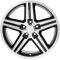 OER 1985-87 Camaro IROC Z, Replica Aluminum Wheel, 18" x 8", Gloss Black, with Machined Face, Each PR148881