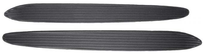 OER 1970-74 Barracuda, Cuda, Twin Bulge Style Hood Scoop Inserts, Blockoff Plates, Ribbed Design MA2485
