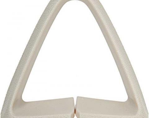 OER 1974-81 Bucket Seat Belt Guide , Triangle , White , Each 9793576