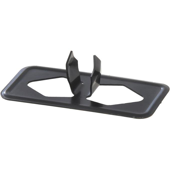 OER 1966-71 Chrysler, Dodge, Plymouth, Hood Insulation Clip, Black Metal 1-3/4" x 1/2", Each MD8050
