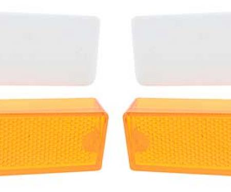 OER 1970 Charger, Coronet, Front Side Marker Lens and Gasket Set , Amber, Pair MB2103