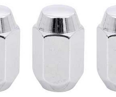 OER 1962-72 Dodge, Plymouth A-body, Rallye Wheel Lug Nut Set, 1/2", RH thread, 5 piece Set MA1806