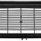 OER 1970-72 Plymouth Duster, Valiant, Scamp, Front Grill Assembly, Black Surround w/ Black Grill Bars 3574030