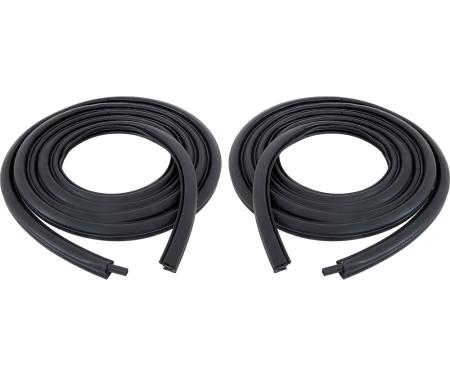 OER 1960-66 Chevy, GMC Pickup, Suburban, Door Frame Weatherstrip Seals, Press-On, Pair W9901