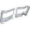 OER 1967 Plymouth GTX, Satellite, Tail Lamp Bezels, Argent Silver Inner Section, Pair MB1986