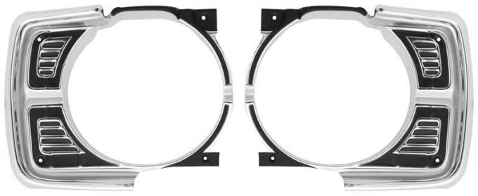 OER 1969 DART HEADLAMP BEZELS PAIR *881128