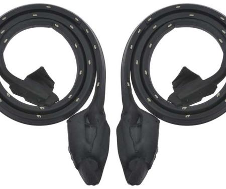 OER 1973-76 Dart, Swinger, Duster, Scamp, Door Frame Weatherstrip, 2 door, Hardtop, Pair, MA9818